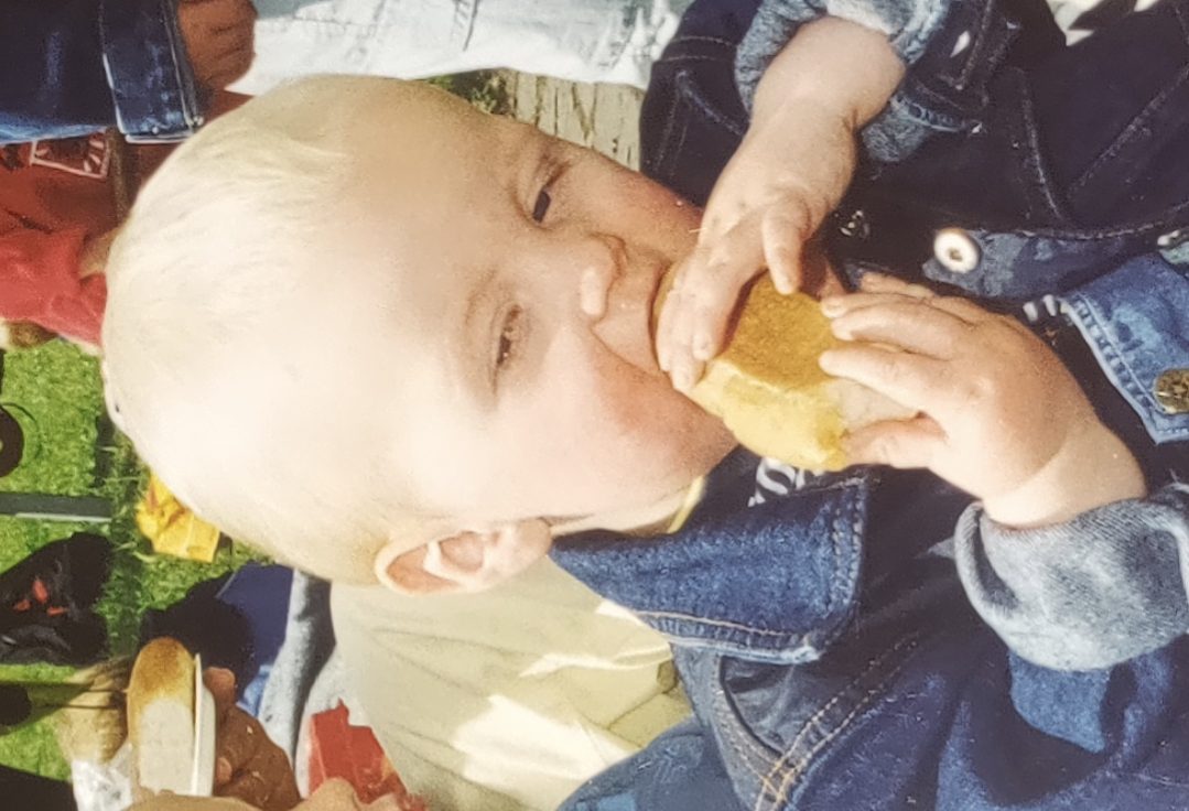 Esben as a kid in Denmark